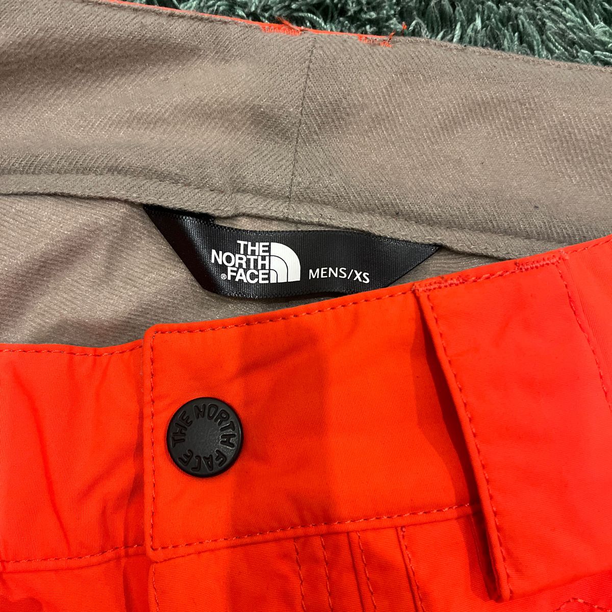 THE NORTH FACE スキー&スノーボードパンツMENS/XS (小さめ) 蛍光オレンジ　