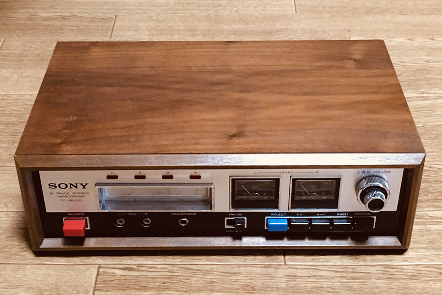 ◆8トラック・デッキ(8トラ)◆SONY 8-TRACK STEREO TAPECORDER TC-8000 ウッドキャビネット(録音再生良好/フル装備完動品)◆_画像7