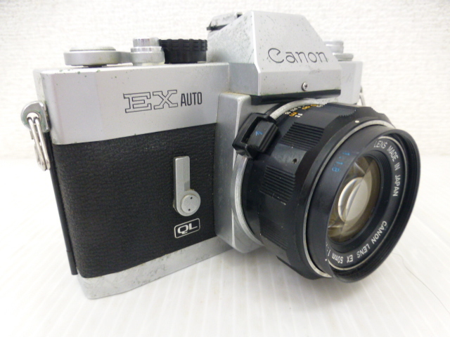 【33498】◆映像機器 フイルムカメラ Canon/キャノン EXオート QL 一眼レフ 50mm 1:1.8 現状品◆_画像3
