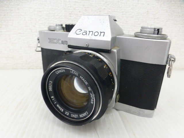 【33498】◆映像機器 フイルムカメラ Canon/キャノン EXオート QL 一眼レフ 50mm 1:1.8 現状品◆_画像1