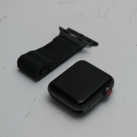 美品 Apple Watch series3 38mm GPS+Cellularモデル スペースグレイ 即日発送 Apple 中古 あすつく 土日祝発送OK