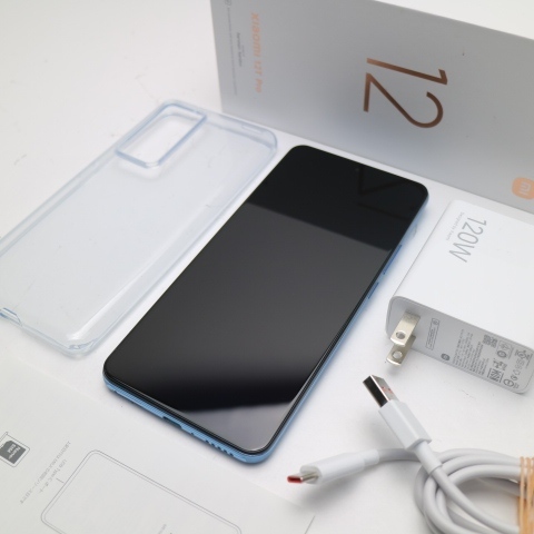新品同様 SIMフリー Xiaomi 12T Pro ブルー スマホ 中古あすつく 土日祝発送 即日発送