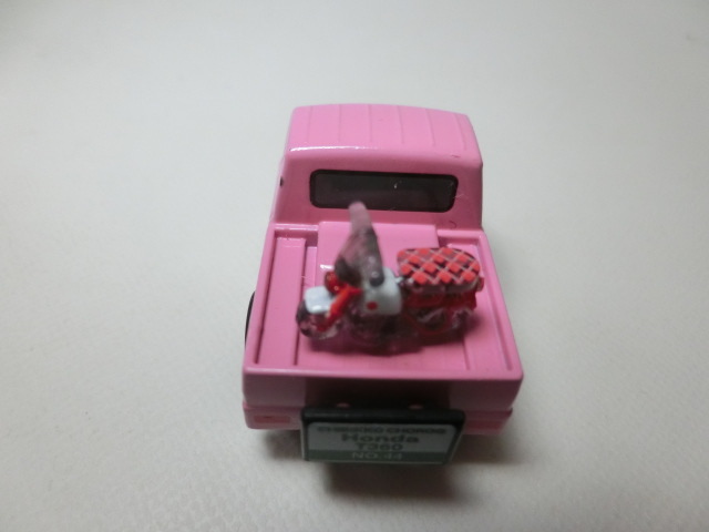 タカラ ちびっこチョロＱ ホンダＴ３６０（ピンク）荷台にモンキー　ホンダミニカー　HONDA（新品）_画像7