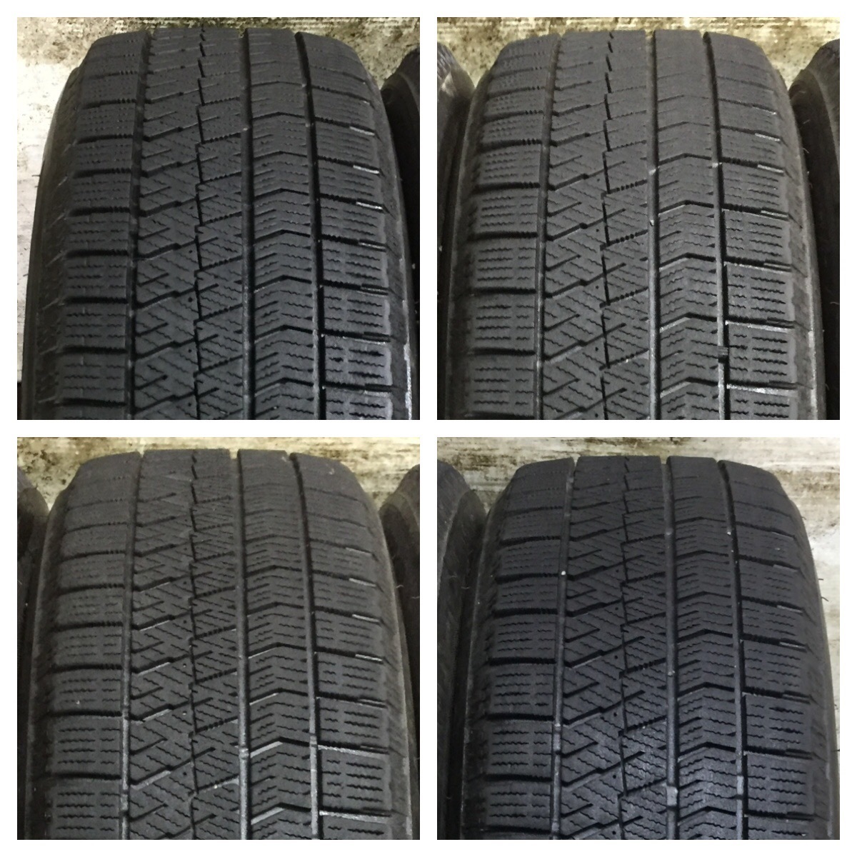 26 BRIDGESTONE BLIZZAK VRX2 185/60R15 2020年製 7.5分目 アクア シエンタ フィールダー ヴィッツ グレイス フィット シャトル 等 *6492_画像2