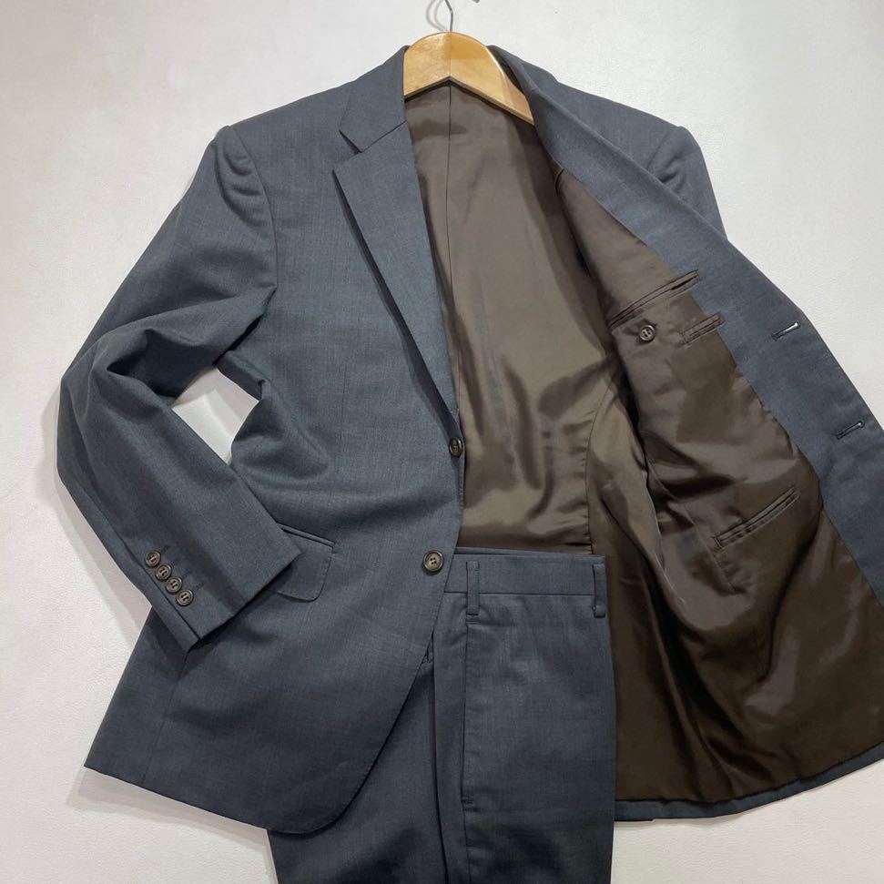 271 美品 高級感漂う Takashimaya 高島屋 ELEFIT スーツ セットアップ 2Bジャケット テーラード スラックス ビジネス オフィス 31206Cの画像1