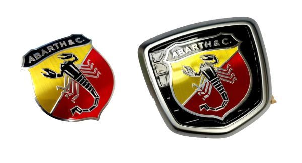 アバルト純正 限定 ABARTH 695 70th Anniversario エンブレムset アバルト 70周年 アニバーサリオ 500 595 695 フィアット 公式_70th限定　フロント＆リア　エンブレム