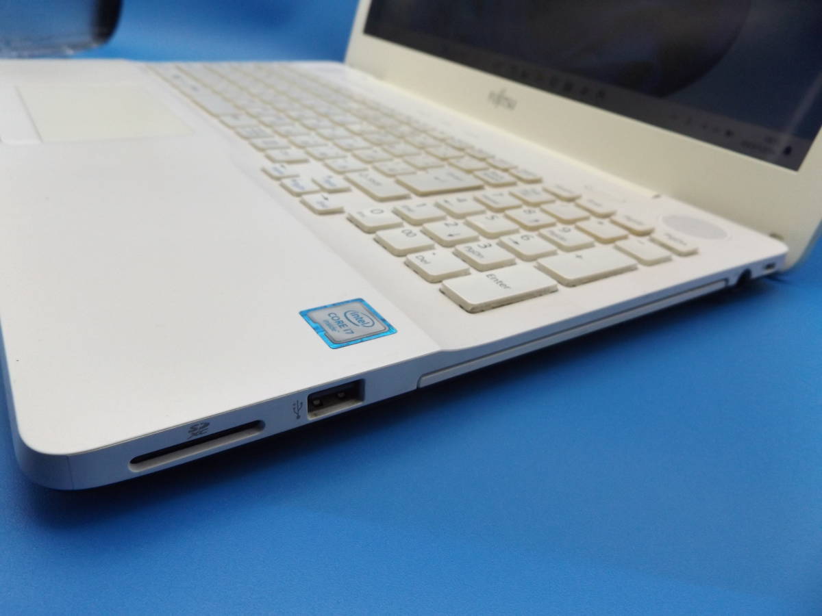 第6世代Core i7★Win11最新Ver.23H2★新品SSD512GB★富士通LIFEBOOK/AH50/X★アーバンホワイト★メモリ8GB★Office2021★Webカメラ★DVD_画像2