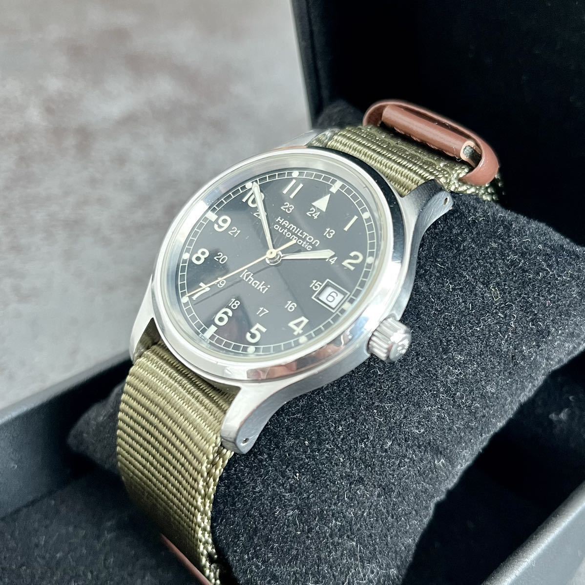 Hamilton ハミルトン カーキフィールド 9721B (空軍6Bモチーフ Hamilton ハミルトン カーキフィールド 9721B (空軍6Bモチーフ