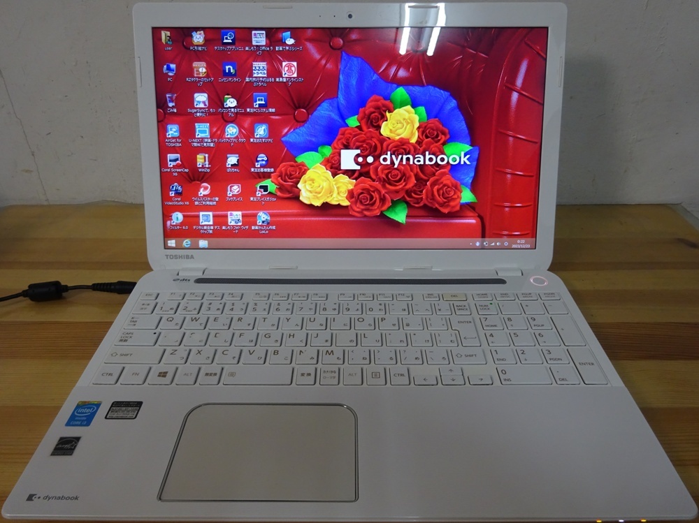 東芝 ノートパソコン dynabook T554/45LW3D/Core i3-4005U 1.7GHz/8GB/1000GB/中古特価良品_画像1