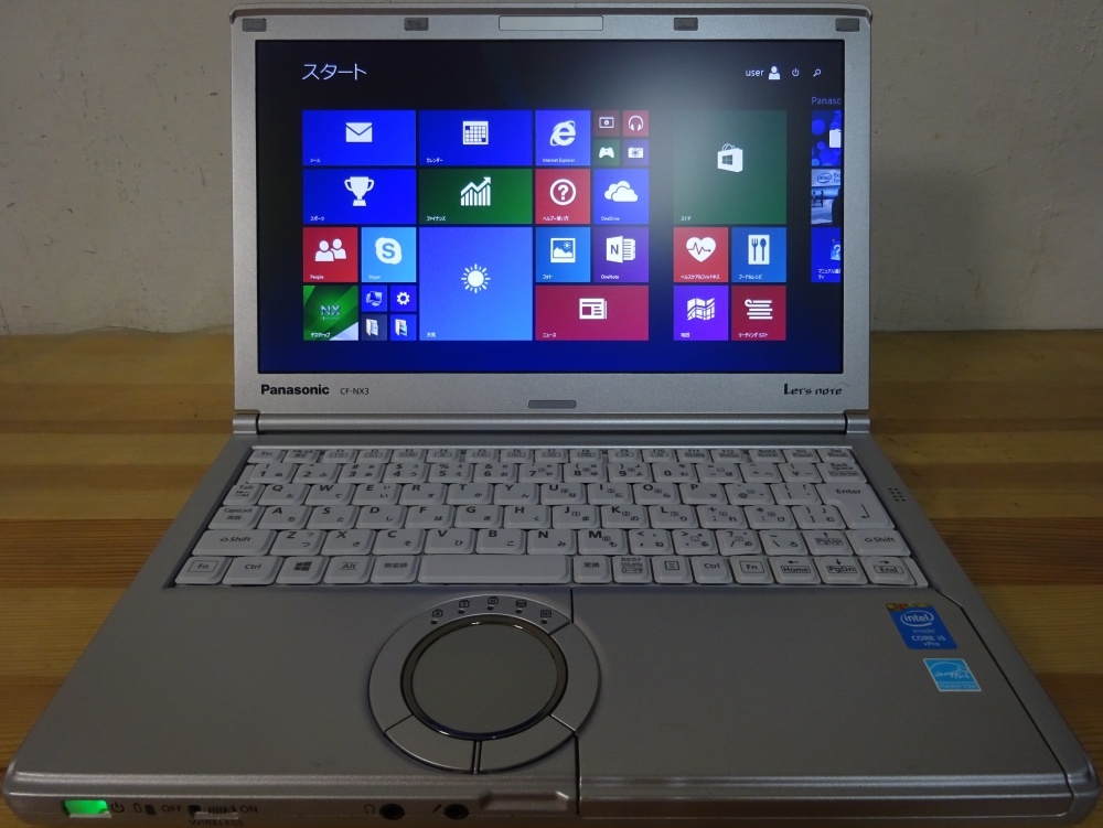 Panasonic ノートパソコン Let's note NX3 CF-NX3JDGCS/Core i5-4310M 2.0GHz/8GB/SSD256GB/中古特価良品