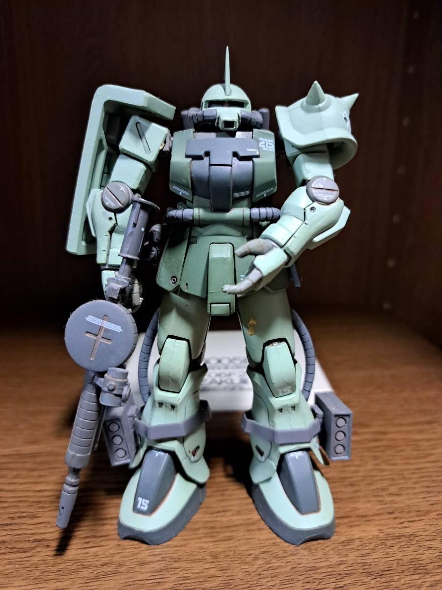 ZEONOGRAPHY ジオノグラフィ # 3005b F2型ザク ザクデザート 機動戦士ガンダム バンダイ カトキハジメ 開封済み中古ルーズ品セット_画像3