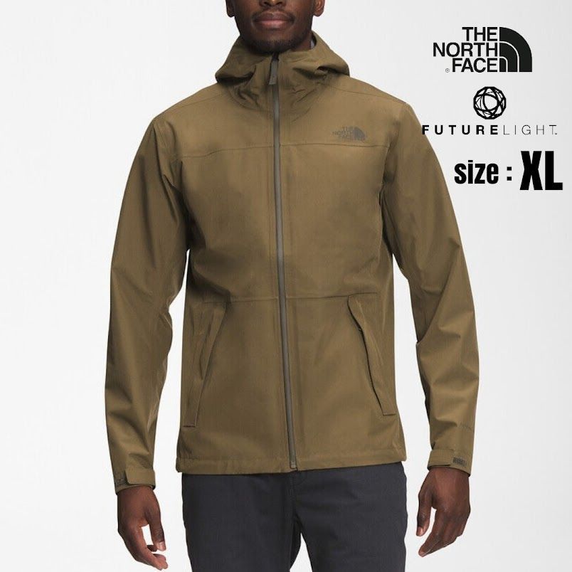 値下げ!!【日本未発売】THE NORTH FACE ノースフェイス マウンテンパーカー メンズ カーキ/XL パーカー レインコート US限定