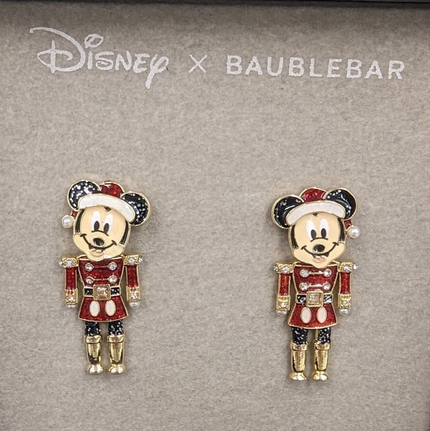 再入荷!!【日本未発売】海外限定 Disney×BAUBLEBAR ディズニー バウブルバー コラボ ミッキーマウス ピアス くるみ割り人形