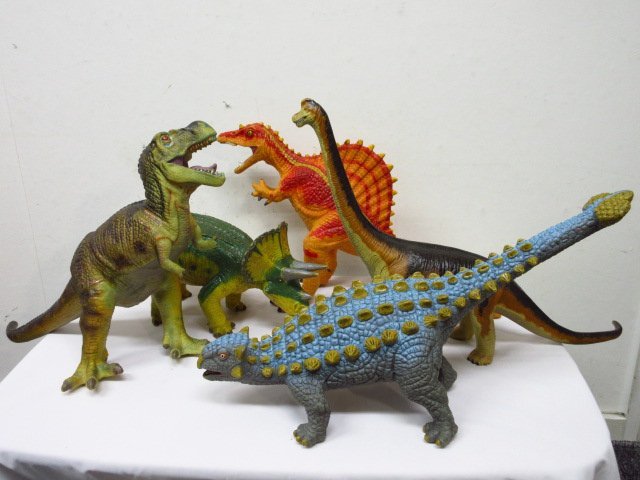 m1883 恐竜フィギュア/FAVORITE COLLECTION/全5/ティラノサウルス/スピノサウルス/ブラキオサウルス/アンキロサウルス/トリケラトプス 現状_画像1