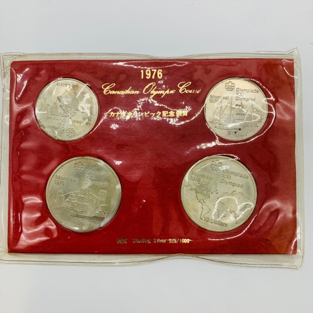 モントリオール オリンピック 記念硬貨 カナダ 銀貨 記念品 硬貨セット １ドル 10ドル 1976年 プルーフ カナダドル コイン 12837_画像2