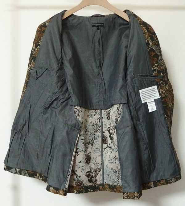 17AW Engineered Garments エンジニアードガーメンツ Baker Jacket Hummingbird Jacquard ベイカー ジャケット S 総柄 ジャガード_画像3