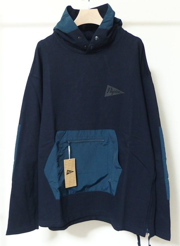 Engineered Garments エンジニアードガーメンツ Pilgrim Surf+Supply 別注 TEAM HOODY チーム フーディ パーカー L_画像2