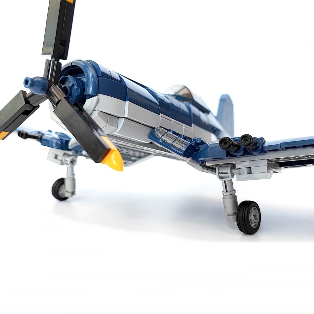 ESシリーズ F4Uコルセア LEGO互換 コルセア アメリカ ブロック戦闘機 レゴ互換 艦載機 ブロック プレゼント パンツァーブロックス_画像5