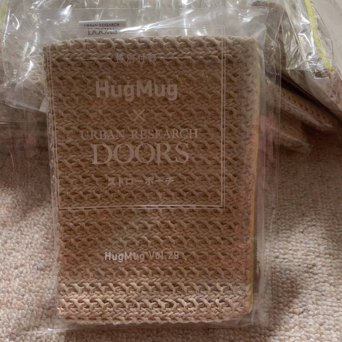  не использовался нераспечатанный HugMug×URBAN RESEARCH DOORS специальный дополнение соломинка сумка 20 шт. комплект 
