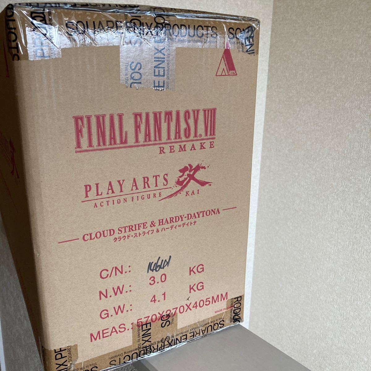 【新品未開封】プレイアーツ改　FF7R クラウド&ハーディ=デイトナ_画像4