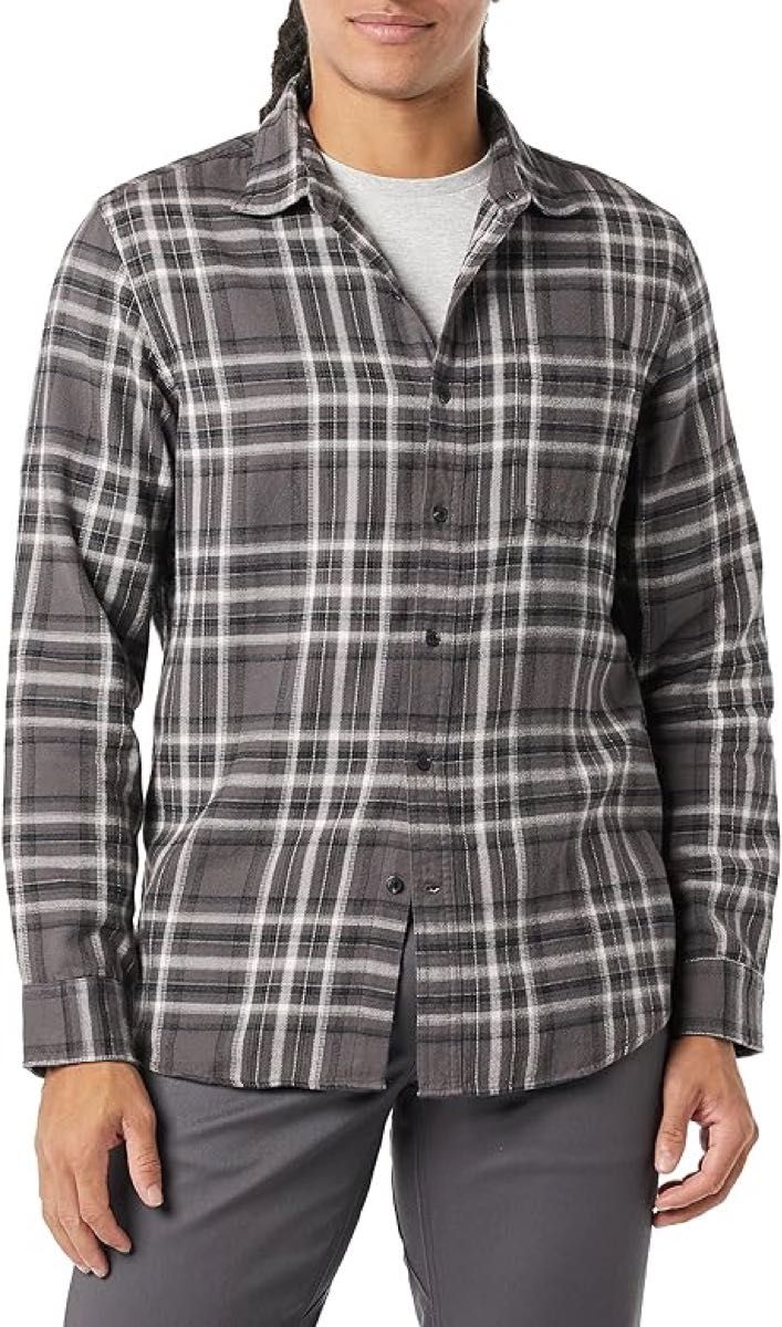 [Amazon Essentials] フランネルシャツ スリムフィット 長袖 メンズMサイズ　 長袖シャツ シャツ ネルシャツ
