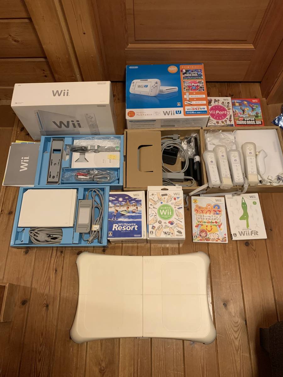 Wii U + Wii + バランスボード + ゲーム数種_画像1