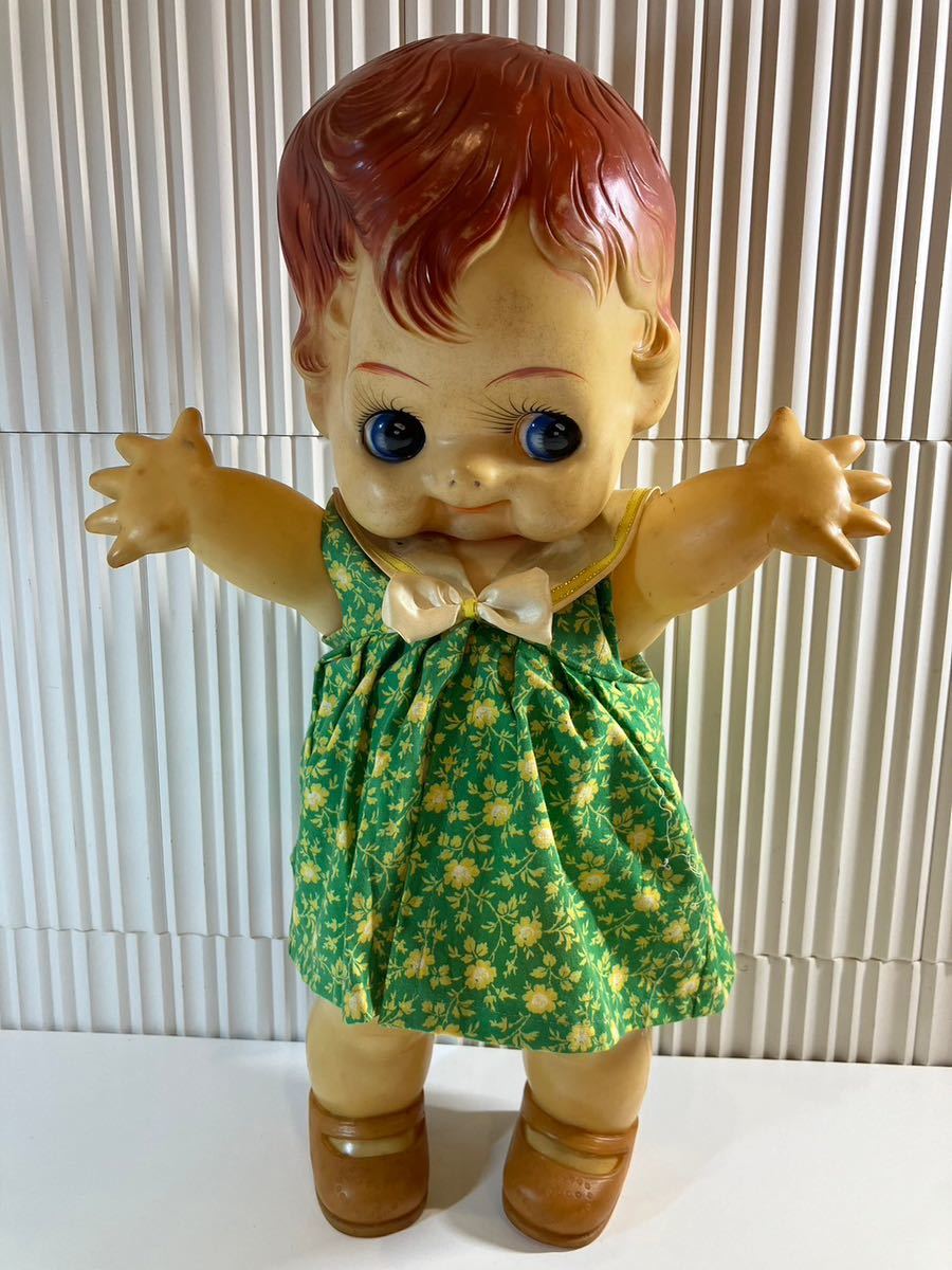 A/1016 デコちゃん キューピー人形 約53cm 昭和レトロ 希少 レア 当時