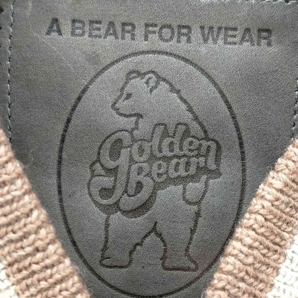 Golden bear(ゴールデンベアー) USA製 レザー切替 ウールスタジャン メンズ import 中古 古着 0125_画像6