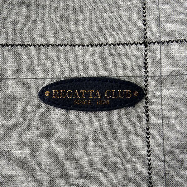 新品 レガッタクラブ 秋冬 裏暖 フリース スウェット ハーフジップ トレーナー L 薄灰 【3WRC-R234_GA】 REGATTA CLUB メンズ ソフトタッチ_画像8