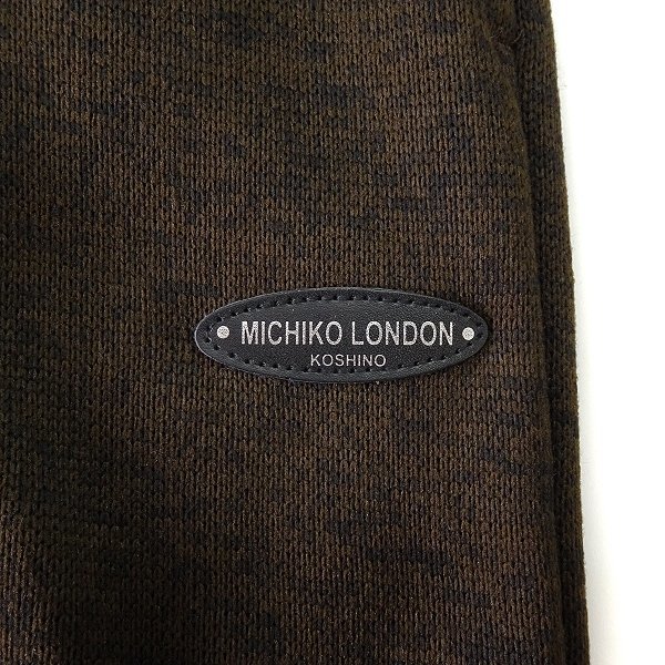 新品 ミチコロンドン 裏起毛 ニット フリース パンツ L 茶【3WML-P222M_BN】 MICHIKO LONDON 秋冬 メンズ イージーパンツ スウェット_画像6