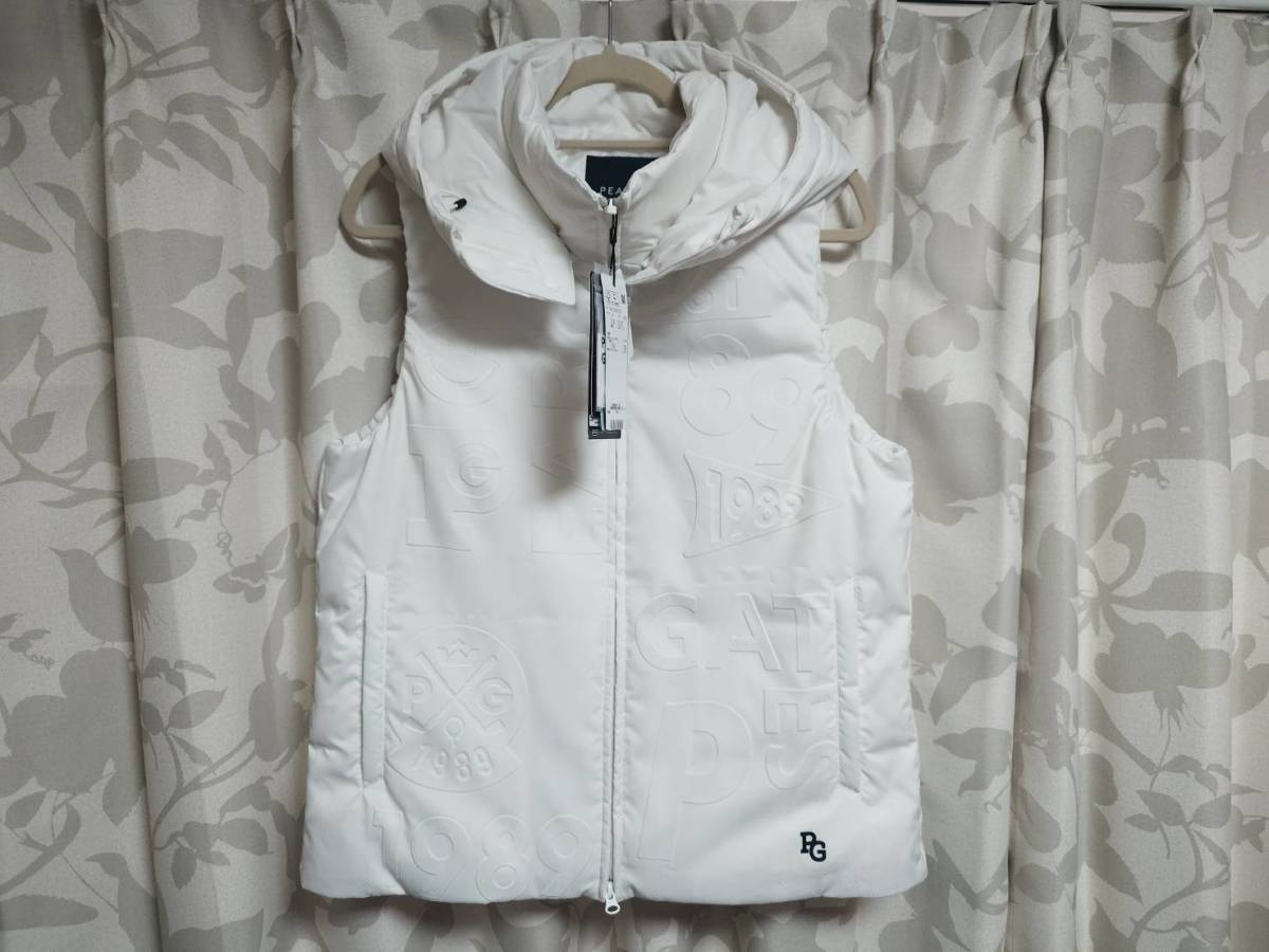 ☆新品 国内正規品 パーリーゲイツ ロゴ型押しダウンベスト 防水 ☆新品 国内正規品 パーリーゲイツ ロゴ型押しダウンベスト 防水