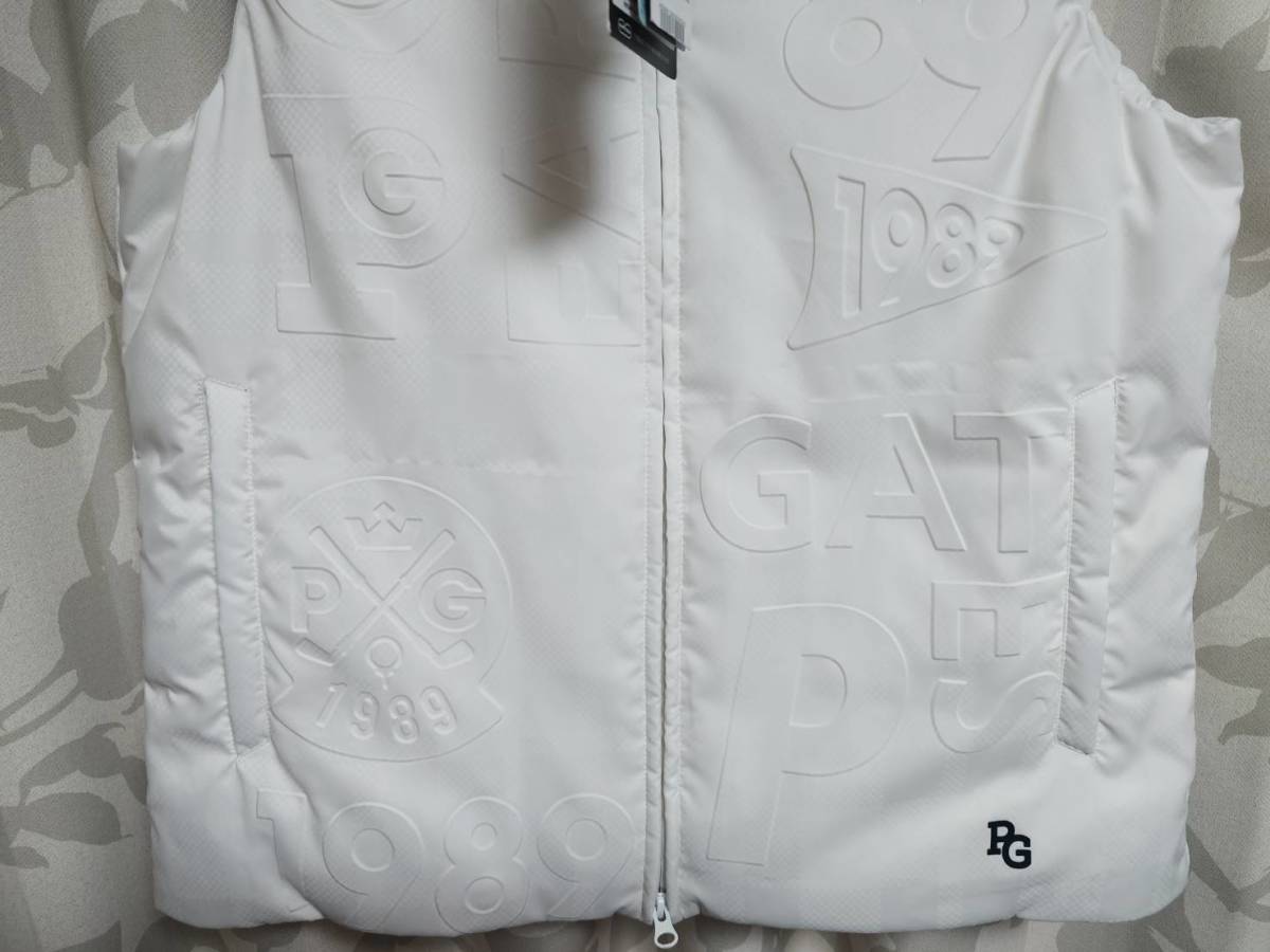 ☆新品 国内正規品 パーリーゲイツ ロゴ型押しダウンベスト 防水 ☆新品 国内正規品 パーリーゲイツ ロゴ型押しダウンベスト 防水