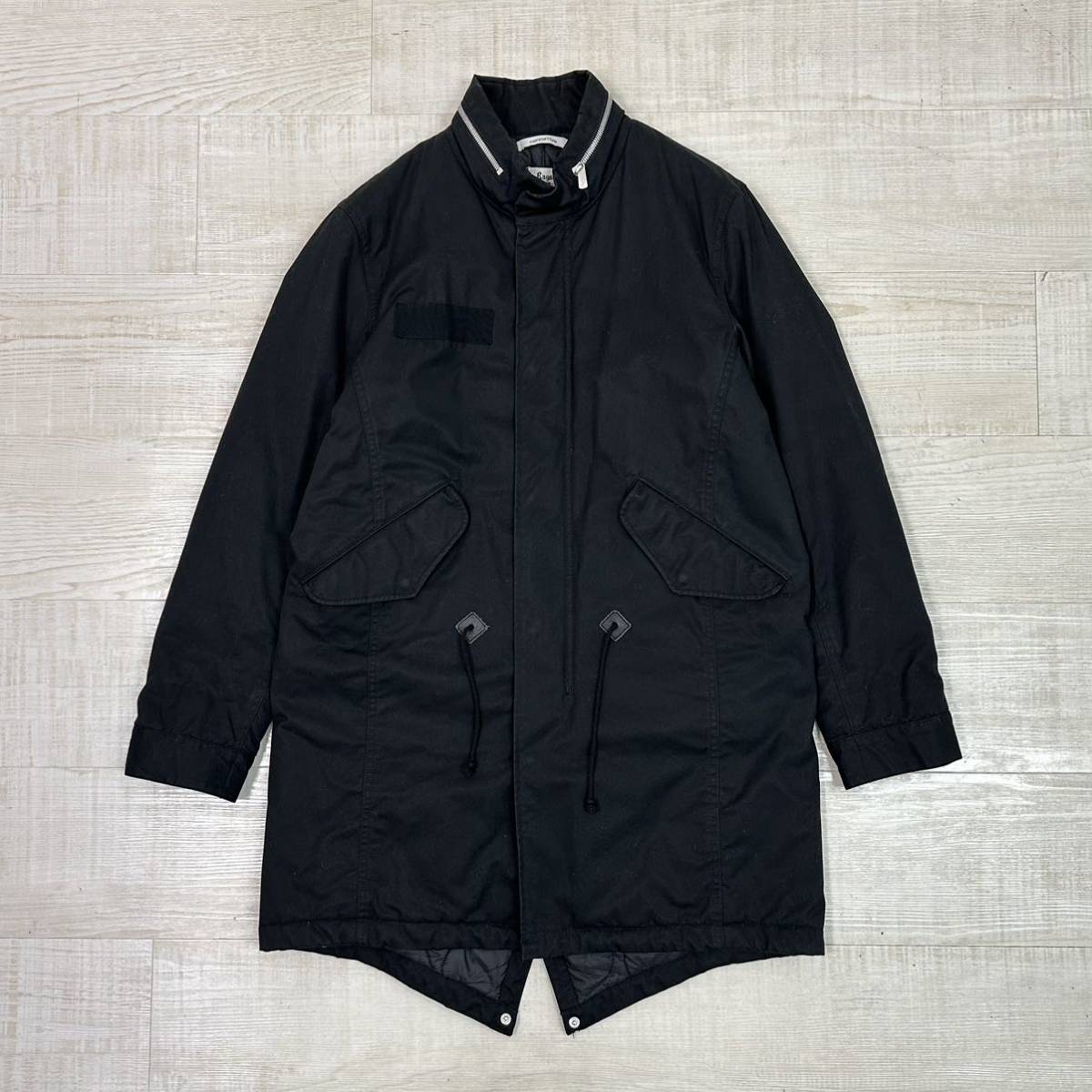 Rags McGREGOR ラグスマックレガー x nonnative ノンネイティブ フィッシュテール モッズ コート TROOPER PUFF COAT M-51 BLACK サイズ XS_画像2