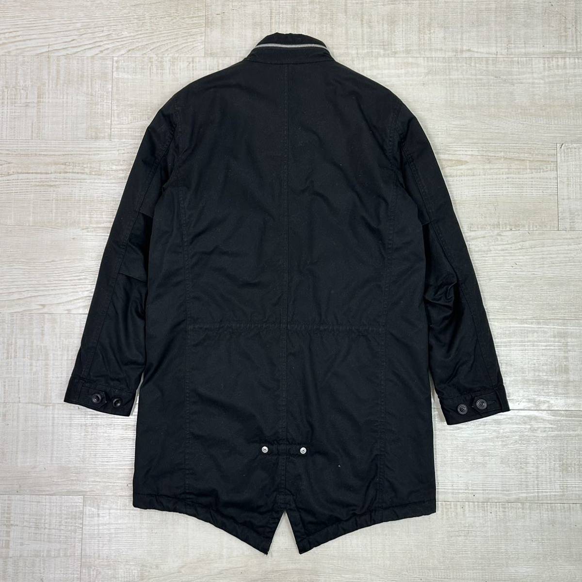 Rags McGREGOR ラグスマックレガー x nonnative ノンネイティブ フィッシュテール モッズ コート TROOPER PUFF COAT M-51 BLACK サイズ XS_画像3