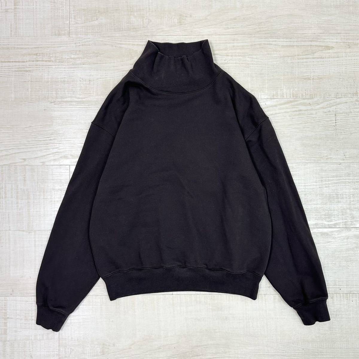 21aw 美品 AURALEE SUPER SOFT HEAVY SWEAT MOCK NECK P/O オーラリー スーパー ソフト ヘビー スウェット モックネック プルオーバー 1_画像5