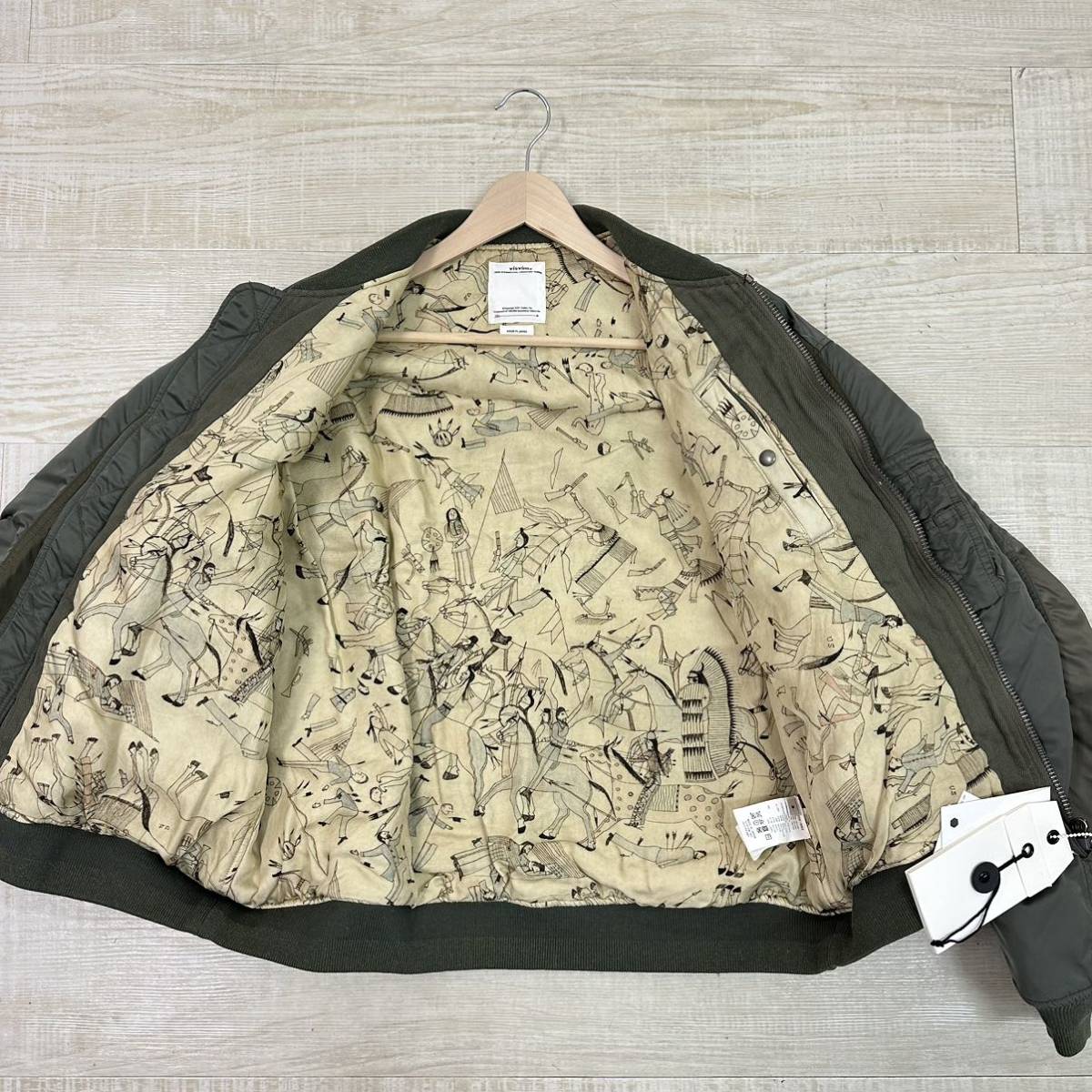 22aw 2022 試着のみ visvim ビズビム SPOT THORSON JKT ダメージ 天然染色 加工 トーソン フライト ジャケット サイズ 3 0122405013002_画像4