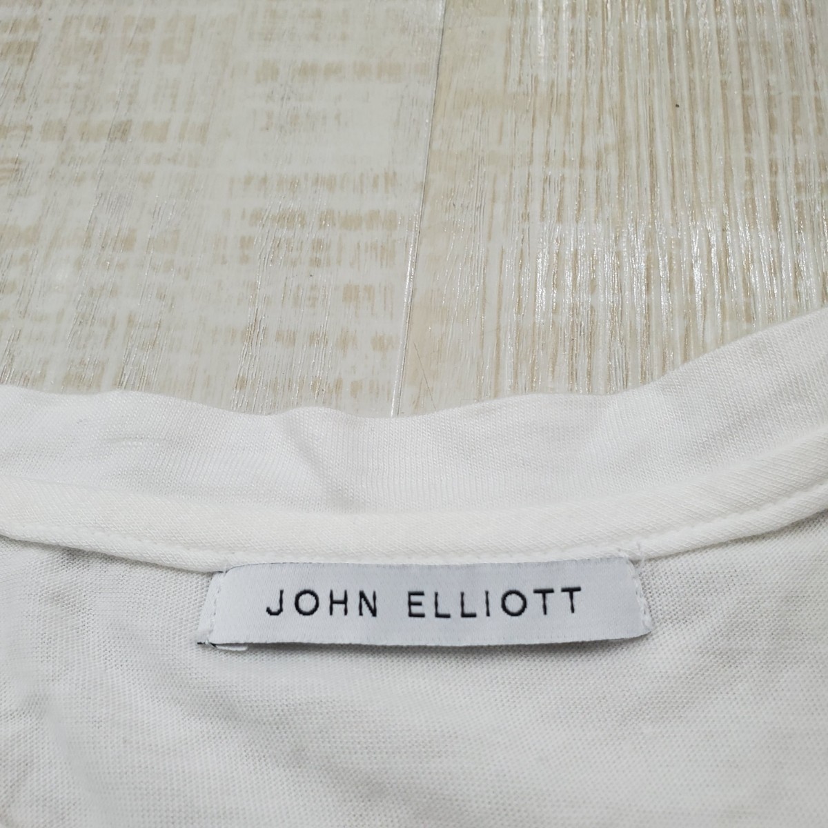 JOHN ELLIOTT ジョン エリオット classic crew Tシャツ S/S TEE 半袖Tシャツ ホワイト サイズ 1_画像6