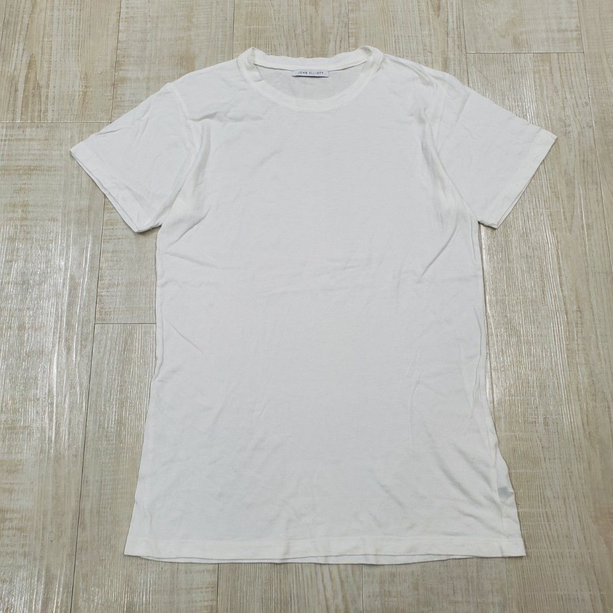 JOHN ELLIOTT ジョン エリオット classic crew Tシャツ S/S TEE 半袖Tシャツ ホワイト サイズ 1_画像1