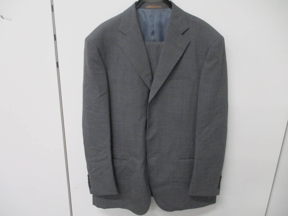 B387　棚末　現状品　Alan Flusser　スーツ　メンズ　Super100’ｓ　ジャケット　パンツ　セットアップ　アラン・フラッサー　_画像1