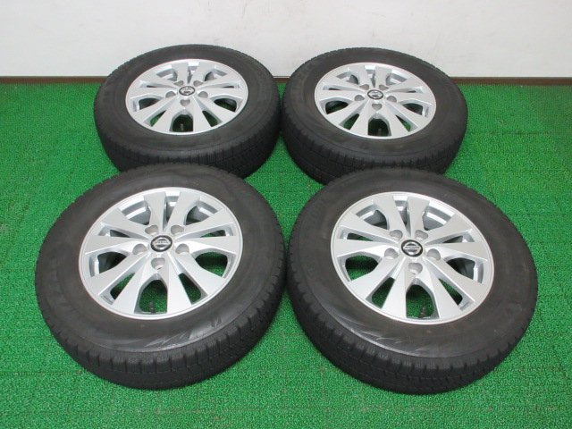 D720【送料無料 SALE品】195/65R15 超溝高 8~8.5分山 ブリヂストン スタッドレス VRX2 ♪ 21年製 ホイールセット 4本 日産 セレナ C27 純正_画像1