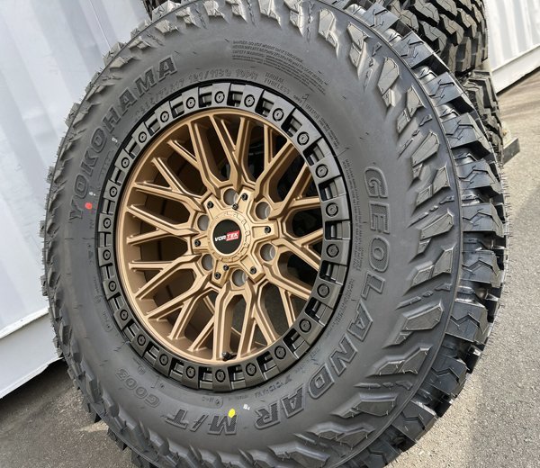 新品 VORTEK VRT608 17x9 ハイラックス サーフ プラド 17インチマッドタイヤホイールセット YOKOHAMA GEOLANDAR MT 265/70R17 285/70R17_画像2