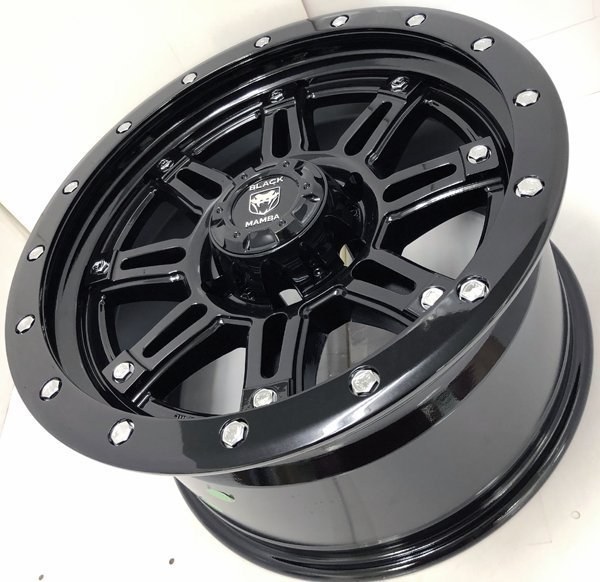 Black Mamba エスカレード タホ 新品 17インチマッドホイールセット TOYO OPEN COUNTRY MT 265/65R17 265/70R17 35x12.0R17 37x13.50R1_画像5