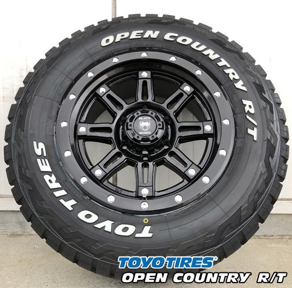 新品 Black Mamba FJクルーザー ハマーH3 17インチタイヤホイールセット TOYO OPEN COUNTRY RT 265/65R17 265/70R17 285/70R17_画像7