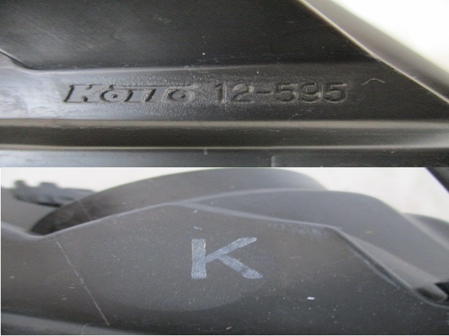 トヨタ　カローラフィールダー　NZE161　後期　純正右ヘッドライト　ハロゲン　KOITO 12-595　刻印K　　（AN-4829）_画像6