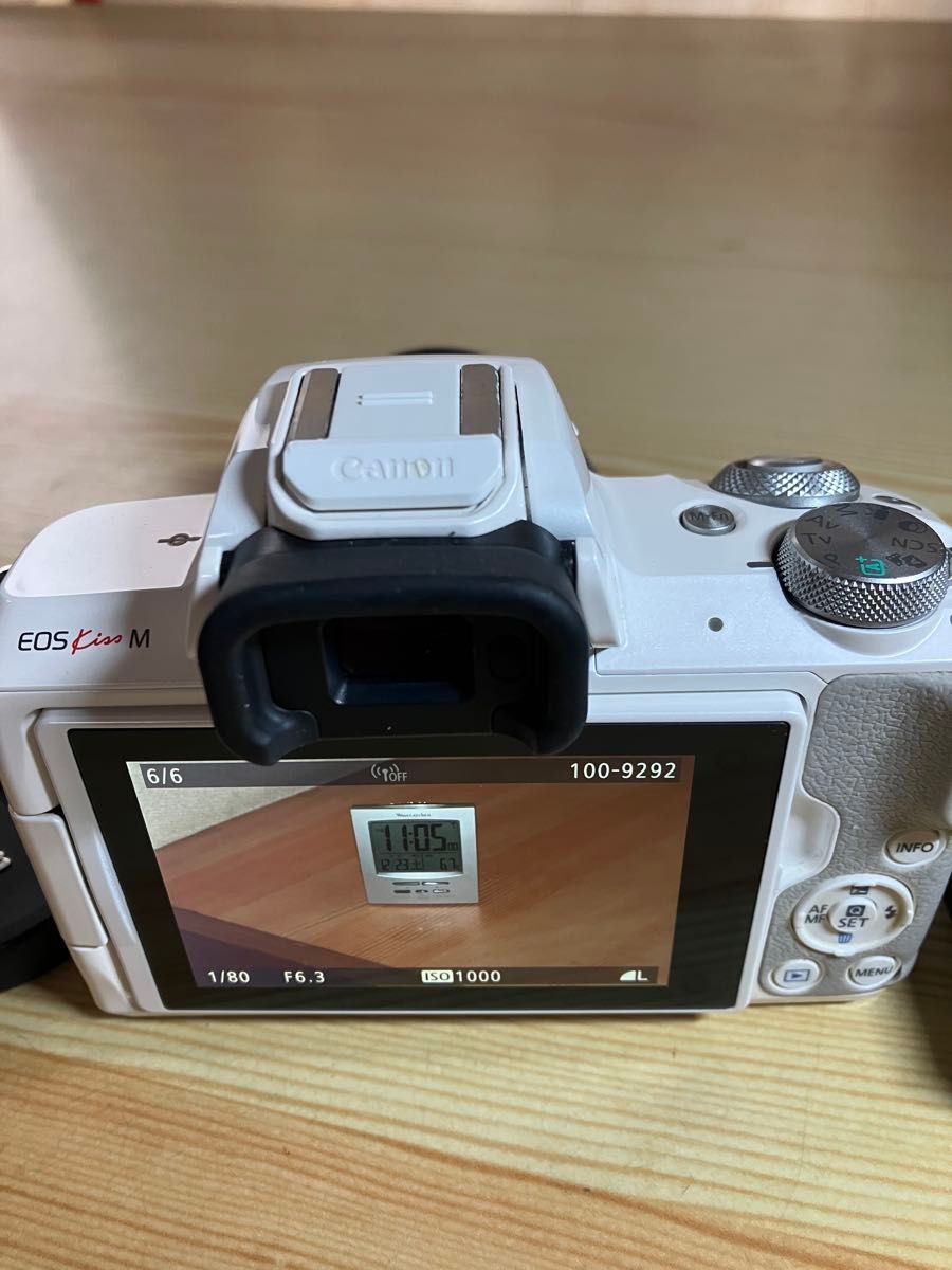 Canon EOS KissM標準ズームレンズセット15〜45mm Wi-Fi可4k動画撮影可能