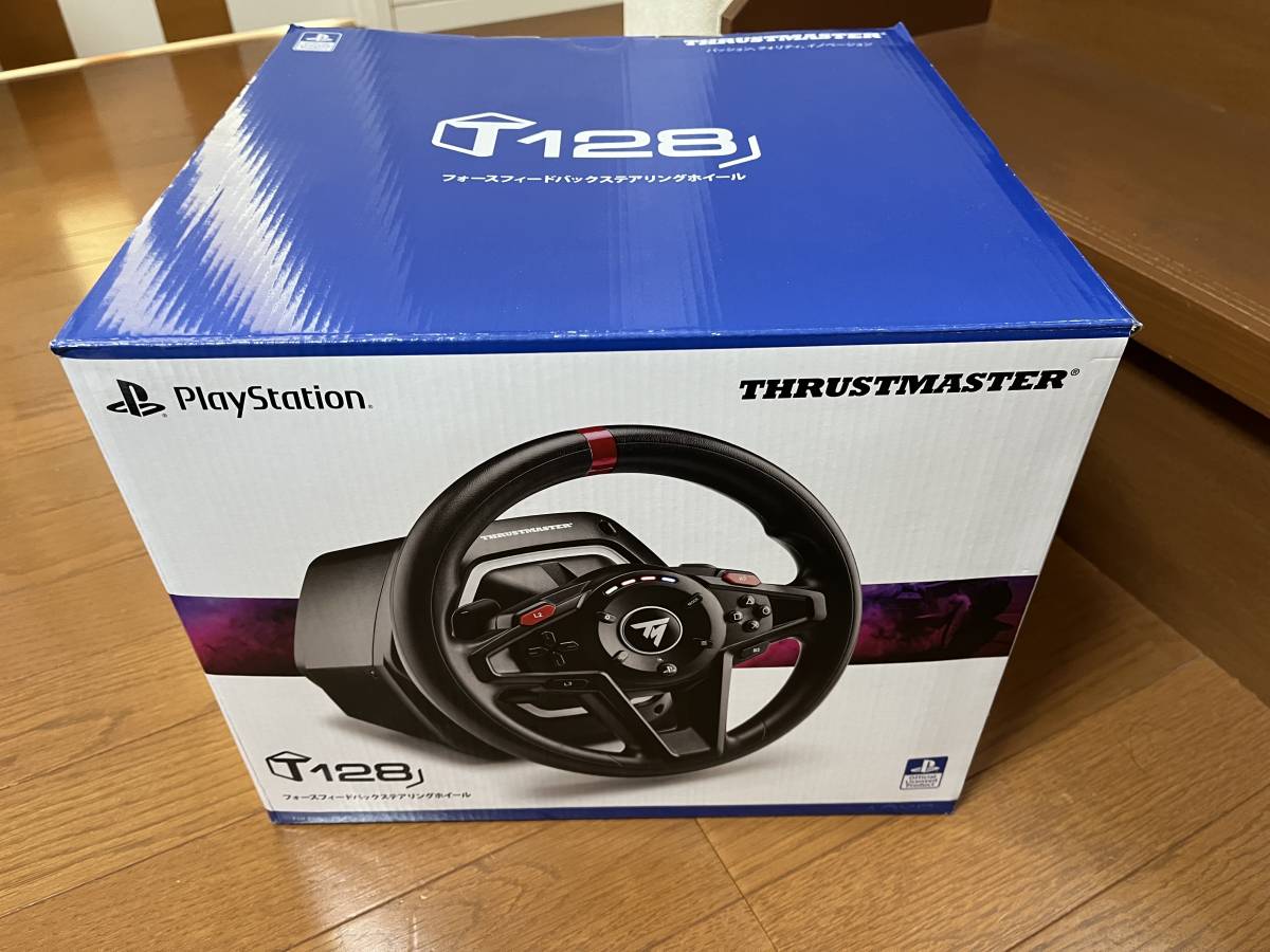 PS5/PS4/PC スラストマスター T128 レーシングホイール コントローラー THRUSTMASTER Racing Wheel 箱説付_画像1