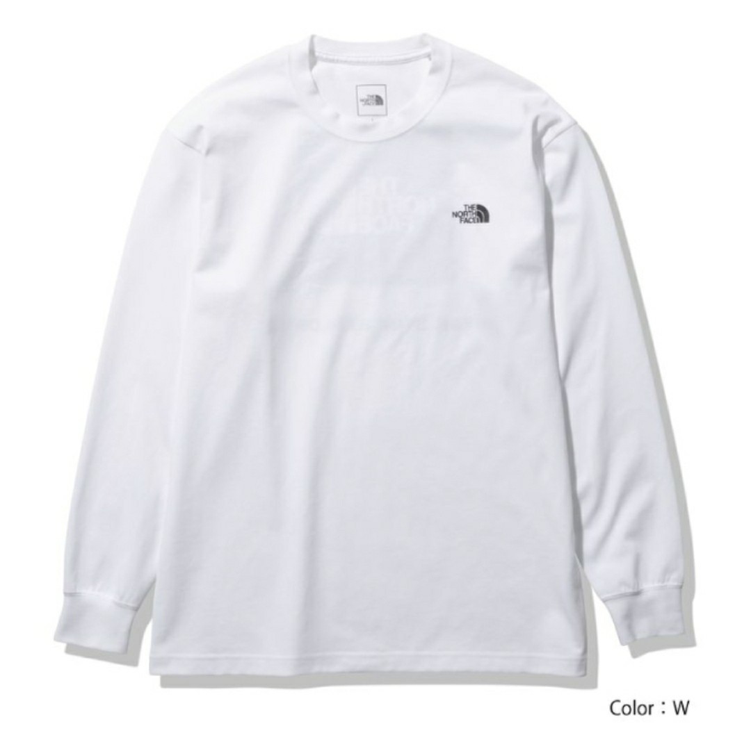 【新品・即決・送料無料】ノースフェイス 白 XXL 3L バックスクエアロゴ 長袖Tシャツ THE NORTH FACE ロングスリーブ_画像5