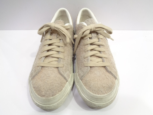 7◆CONVERSE ONE STAR スニーカー◆サイズ5 MADE IN JAPAN コンバース ワンスター スウェード シューズ 9YHR 日本製 ベージュ色 _画像1