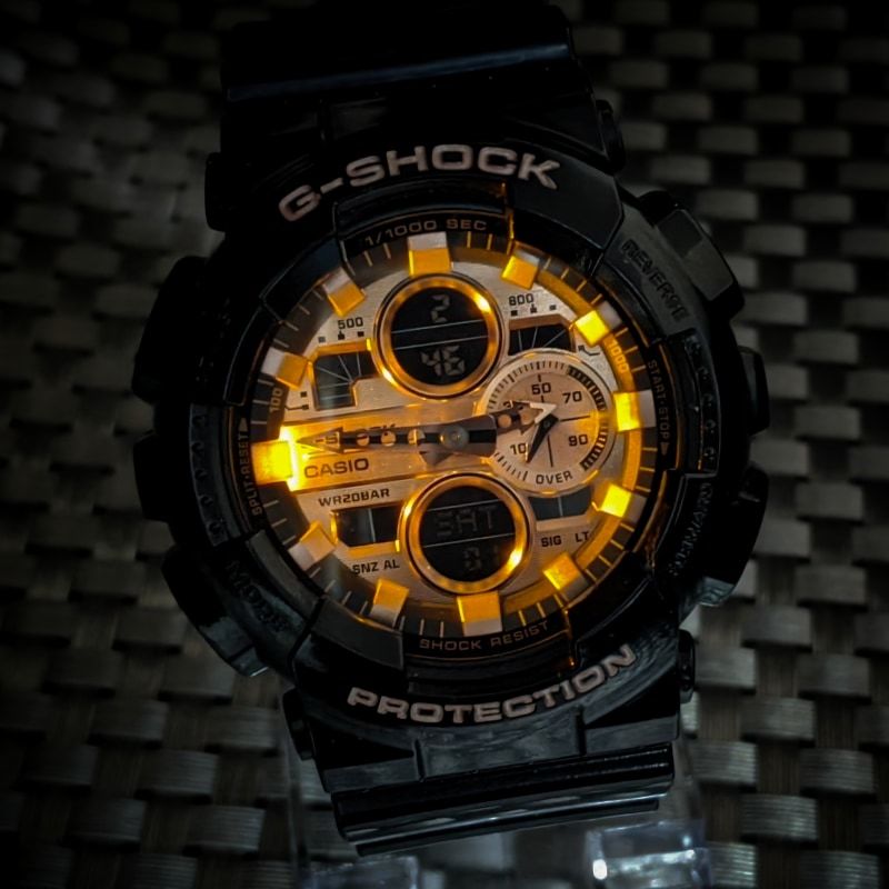 G-SHOCK GA-140GB ガリッシュカラー [ローズゴールド] + ショックバンパー (電池新品)_画像10