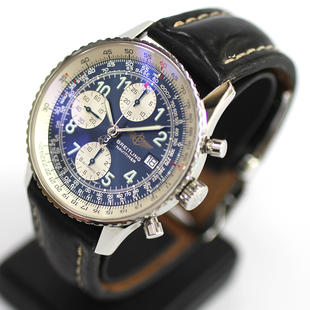 【BREITLING】ブライトリング オールド ナビタイマー A13322 ブルーダイヤル メンズ 自動巻き 腕時計の画像2